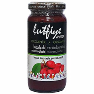 Lutfiye Organik Kızılcık Marmelatı 280gr