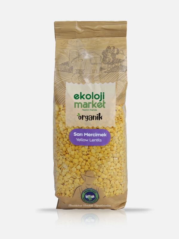 Ekoloji Merket  Organik Sarı  Mercimek 750g